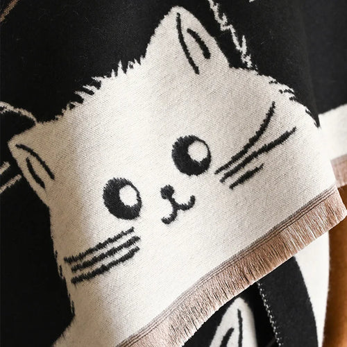 Cozy Cat Blanket Scarf