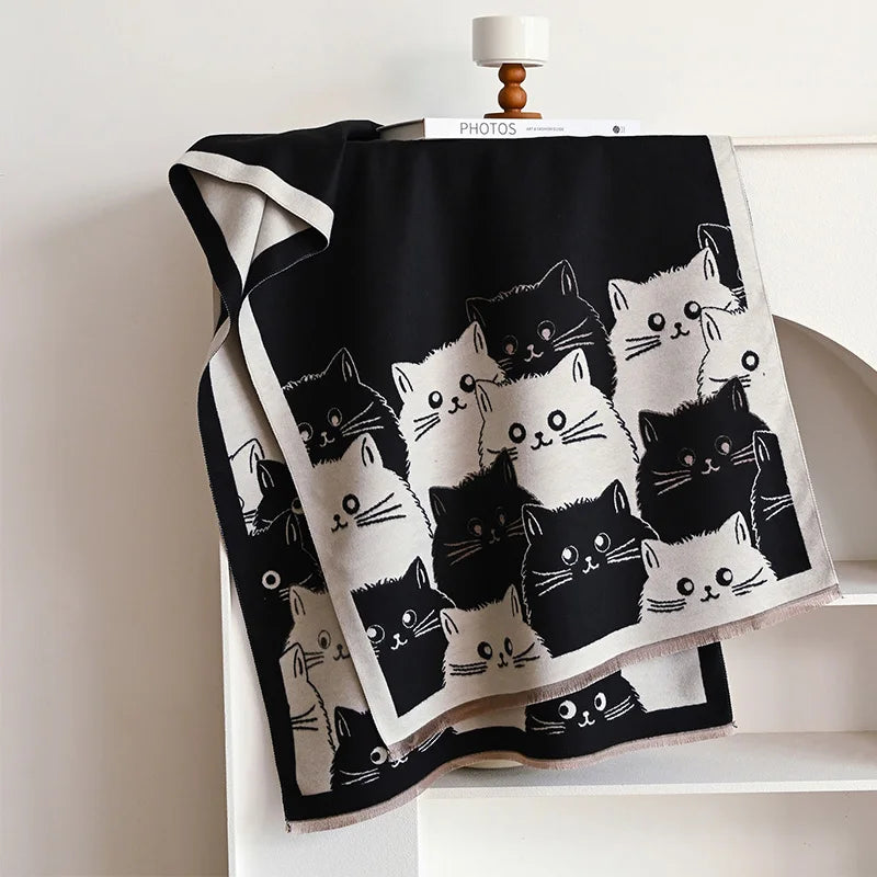 Cozy Cat Blanket Scarf